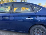 2013-2019 Nissan Sentra Left Driver Side Rear Door Repainted Blue. Fixed Price $150.00.