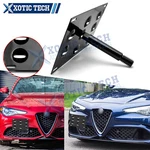 Bumper Black Tow Hook License Plate Mount Bracket For 2017-UP Alfa Romeo Giulia. Fixed Price $21.99.
