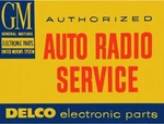 Gm Delco Auto Radio Service 9" X 12" Metal Sign. Fixed Price $17.99.