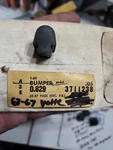 Nos 63-67 Corvette Wind Guide Bumper 55-57 Chevy Pass Clutch/brake Pdl Gm. Fixed Price $20.00.