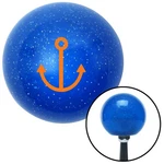 Orange Marine Anchor Blue Metal Flake Knob W/ M16X1.5 Insert Shifter Auto. Fixed Price $89.95.