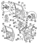 Genuine Mopar Sliding Door Hold Open Latch Left 68030817AA. Fixed Price $73.54.