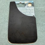 Plasticolor 9X15 In. Black Mud Guards Flaps - Off Road Mountain Logo 2 Pk New. Fixed Price $14.00.