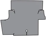 1969-70 Ford Mustang Trunk Mat Vinyl / Burtex Fleec. Fixed Price $126.00.