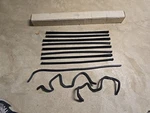 1931 Ford Slant Windshield Rear Doors And Window Glass Run Kit A-56791-B #2. Fixed Price $115.00.
