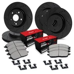 Subaru Forester 14-18 Brake Kit Drilled & Slotted Front Rear W. Fixed Price $668.84.