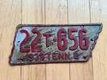 1939 Tennessee Truck License Plate. Fixed Price $174.99.