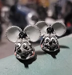 Rat Fink License Plate Bolts Hot Rod Chopper Moon Vtg Style Custom Ed Roth Grey. Fixed Price $35.98.