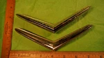 BW46 Desoto Fuel Door Fin Emblems Vintage 1956 #1621560 Firedome Fireflite. Fixed Price $59.99.