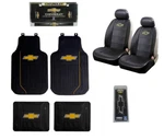 Chevy Bowtie Car Truck Front Back Floor Mats / License Plate Frame Seat Covers. Fixed Price $96.89.