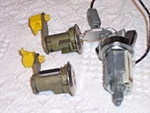 (F22) Vintage - Ford Ignition Cylinder W/ Keys & Door Locks. Fixed Price $75.00.