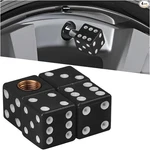 Dice Tire Valve Stem Caps, 4-PIECE Set In Black Corrosion Resis Color:. Fixed Price $9.99.