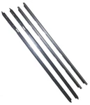 Inner & Felt Window Sweep Belt Kit With All Black Outers 78-88 Monte Carlo. Fixed Price $96.95.