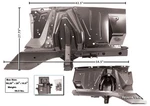 Ford Mustang & Mercury Cougar Shock Tower/apron Assembly Lh 1969-70. Fixed Price $823.35.
