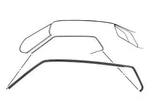 Mustang Roof Rail Weatherstrip Coupe Pair 1969 - 1970 Daniel Carpenter. Fixed Price $39.95.