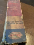 1953 1954 Dodge V8 Nos Intake Valve 1328795. Fixed Price $13.00.