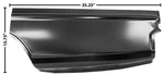 1966-67 Nova Rear Quarter Lower Patch Panel Lh New, 2-DOOR Hardtop/coupe. Fixed Price $134.89.