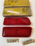 Pair Nos 1967 Chevrolet Biscayne Taillight Lenses, Gm #5958523 Lh, #5958524 Rh. Fixed Price $31.95.