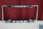 1962 Ford Car Pick Up Truck Front Rear License Plate Holder Chrome Frame New. Fixed Price $23.78.