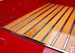 Late 1950 1951 1952 1953 1954 Ford Pickup Truck Bed Skid Strips Stainless. Fixed Price $249.98.