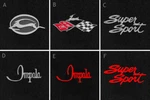 New! Black Front Floor Mats 1965-1968 Chevy Impala Embroidered Logo Pair Ss. Fixed Price $138.99.