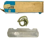 New Old Stock Right Hand Parking Light Lens & Gasket For 1965 Chrysler #2575070. Fixed Price $235.00.