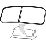 Windshield Seal With Groove Chrome Closed Car 1941-48 Ford And Mercury. Fixed Price $59.99.