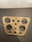 Triumph TR3A, TR3, TR2 Dashboard Center Panel. Fixed Price $75.00.