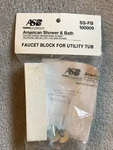 American Shower And Bath Faucet Block For Utility Tub Ss-fb 100009. Fixed Price $12.00.