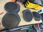 Set Of 4 2007-2010 Dodge Caliber Charcoal Black Speaker Covers Oem Front Rear Lh. Fixed Price $38.50.