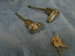 1949-50-51 Ford Door Lock Set*shiny Survivors*shoebox* 49-51 Merc? 8A-7021984-PR. Fixed Price $67.89.
