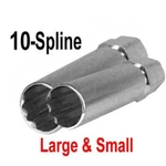 2PC Premium 10-SPLINE Lug Nut Key Tools Socket (1) Passenger Car, Suv/truck. Fixed Price $33.95.
