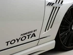 Powered By Toyota Decals Die Cut Vinyl. Fixed Price $5.99.