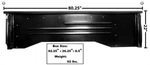 1967-72 Chevy Pickup Truck Shortbed Bedside & Stepside Panel Rh New. Fixed Price $457.31.