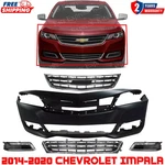 Front Bumper Cover Primed & Grille Assembly For 2014-2020 Chevrolet Impala. Fixed Price $494.17.