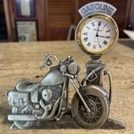 Hudson Fine Pewter Motorcycle Quartz Clock Nos - (4.75 X ) U.s.a. #3601. Fixed Price $16.95.