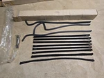 1931 Ford Slant Windshield Rear Doors And Window Glass Run Kit A-56791-B. Fixed Price $115.00.