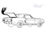 1965-1966 Ford Mustang Fastback Trunk Weather Strip Daniel Carpenter. Fixed Price $22.95.