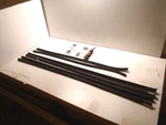 Model Slant Windshield Fordor Rear Door Glass Window Channel Run 1928-31. Fixed Price $208.00.