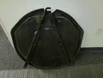 63 Corvette Fiberglass Spare Tire Lid With Steel Strap Split Window 327. Fixed Price $295.00.