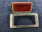 1969 Ford Mustang Rear Quarter Side Red Marker Light And Bezel C9AB-15A466A. Fixed Price $49.95.