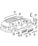 Genuine Mopar Sliding Door Outside Applique Right WW20TZZAA. Fixed Price $208.22.