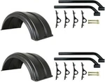 Buyers Fits 18" - 19.5" Wheels Poly Plastic Truck Fenders & Mounting Brackets. Fixed Price $425.00.
