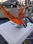 Flying Goddess Illuminated Chrome Hood Ornament Amber Wings. Fixed Price $85.00.