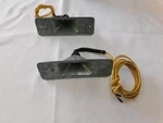 Nos 1957 Fairlane Grille Park Light Lamp Housings Usa Aftermarket Nors. Fixed Price $169.00.