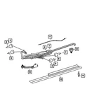 Genuine Mopar Body Hardware Slider Left 68020837AA. Fixed Price $127.43.
