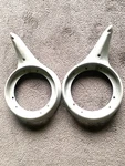 Nos 1957 Ford Fairlane 500 Quarter Extensions Tail Light Housings Pair. Fixed Price $195.00.