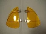 Vintage Style Amber Plastic Transparent Breezies Wing Window Air Deflector. Fixed Price $19.99.