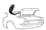 Mustang Trunk Weatherstrip All Body Styles 1971 1972 1973 - Daniel Carpenter. Fixed Price $18.95.