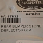 1942-48 Ford Car Rear Bumper Stone Deflector Seal 6A-17832. Fixed Price $11.58.